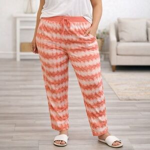 Secret treasures Coral Tie-Dye Lounge Pants LARGE